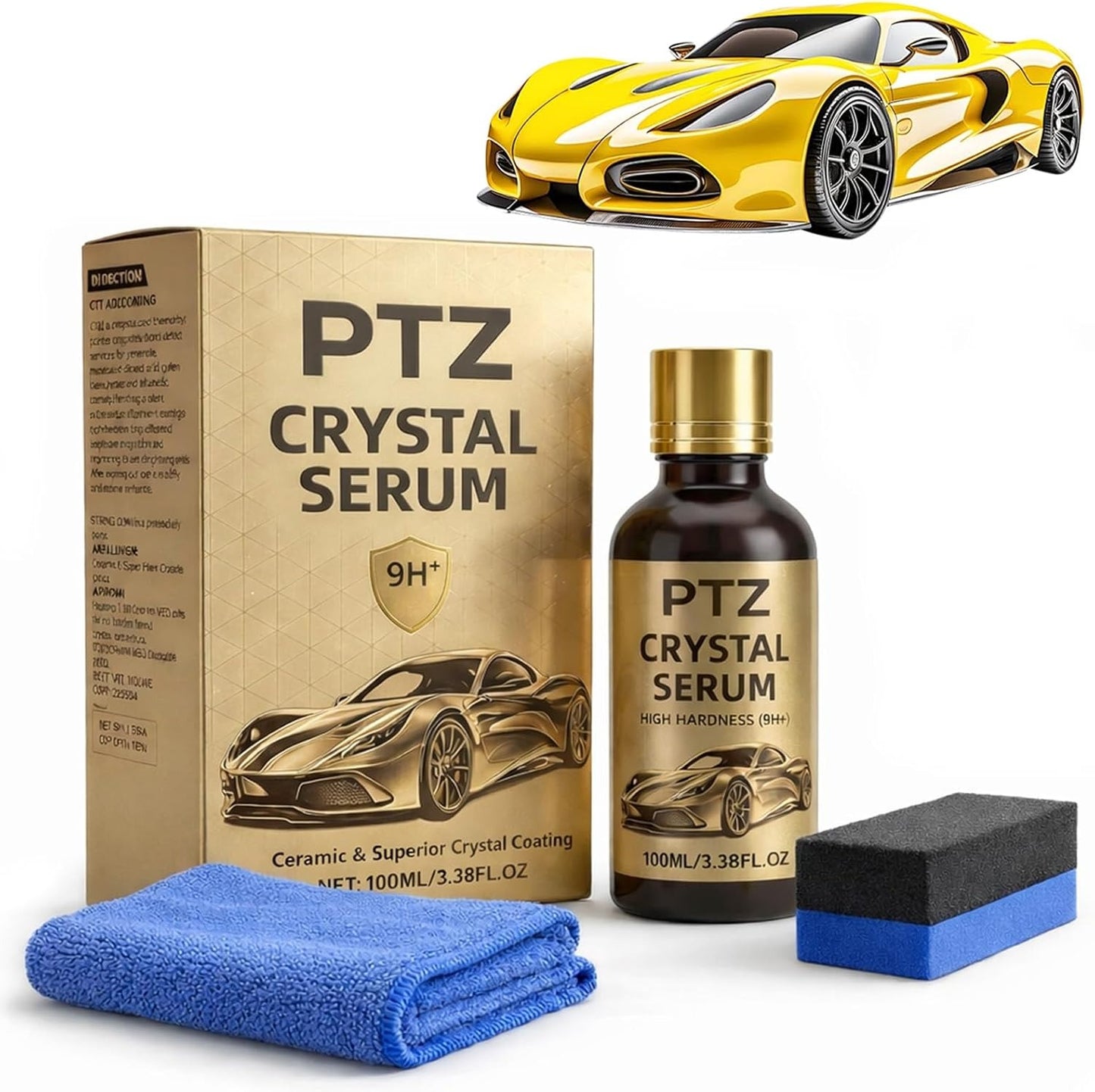 PTZ Crystal Serum,Ceramic Car Coating Kit
