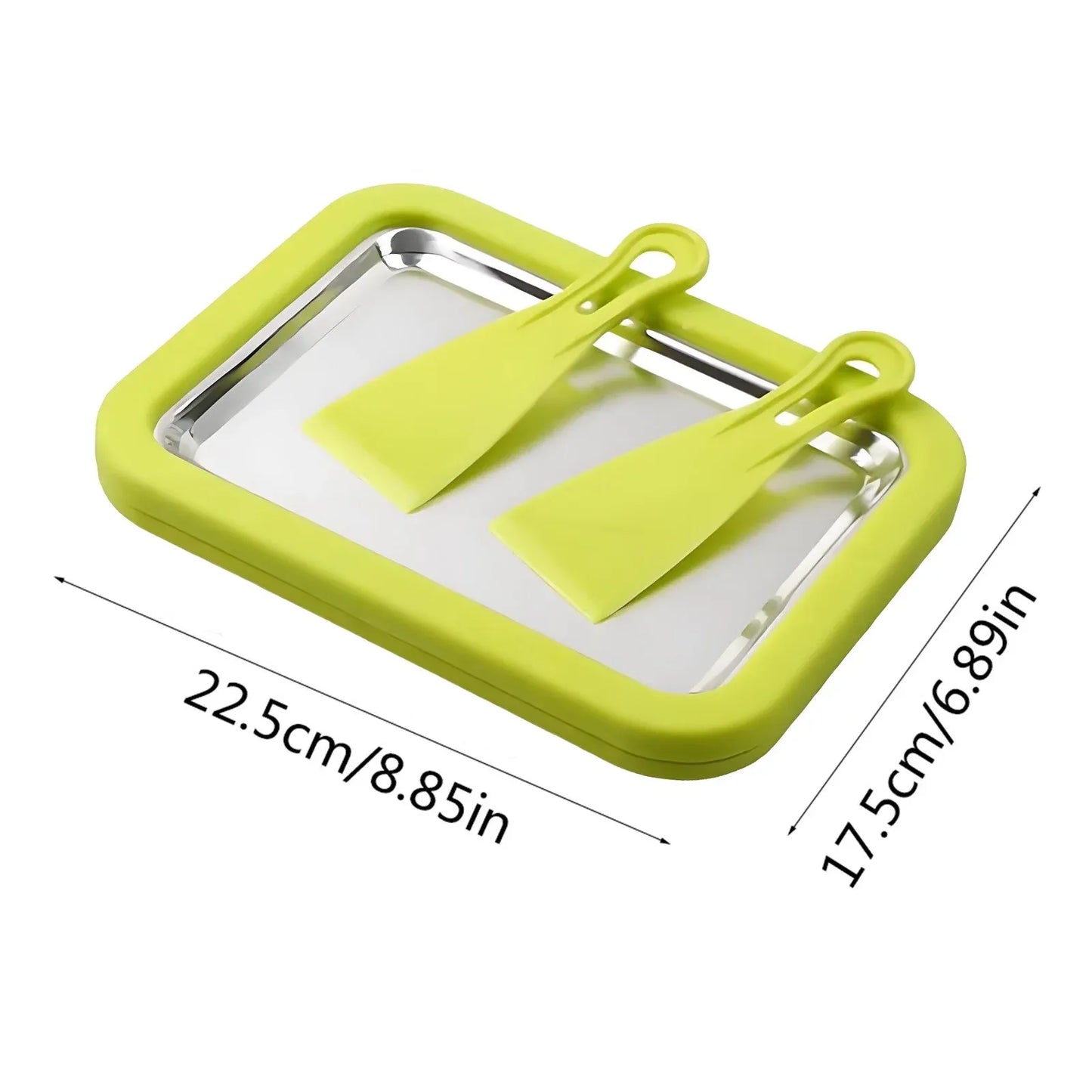 Instant Ice Cream Maker Tray with Scraper